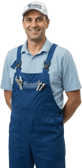 G-Therm Arbeiter mit Hände im Rücken