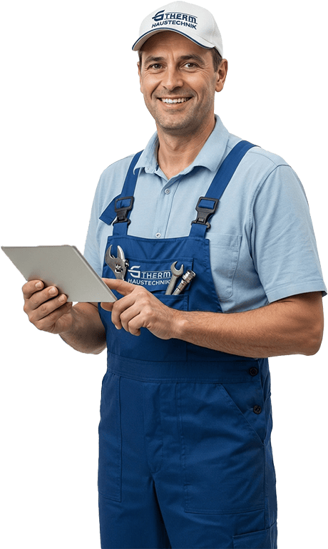 G-Therm arbeiter mit tablet